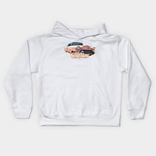 1955 Pink Cadillac Coupe de Ville Kids Hoodie